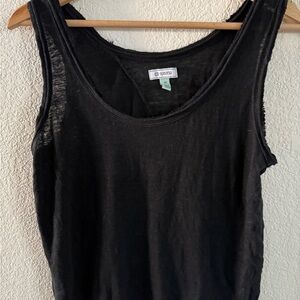 Susina Elegant Black Sleeveless Top